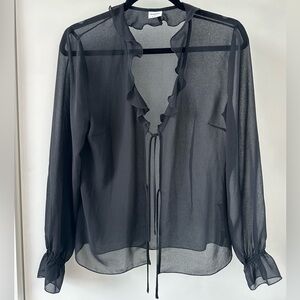 Aritzia “Embellish” Blouse in Black, Size Small. Unworn.